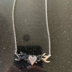 TATTOO HEART CHAIN NECKLACE